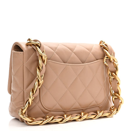 Chanel Lambskin Quilted Large CC Funky Town Flap Beige 3 of 11