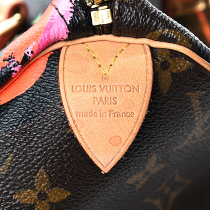 Louis Vuitton Monogram Roses Speedy 30 8 of 9