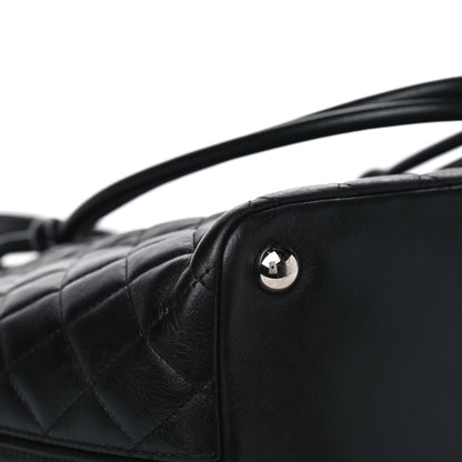 Chanel Calfskin Quilted Large Cambon Tote Black White 10 of 11