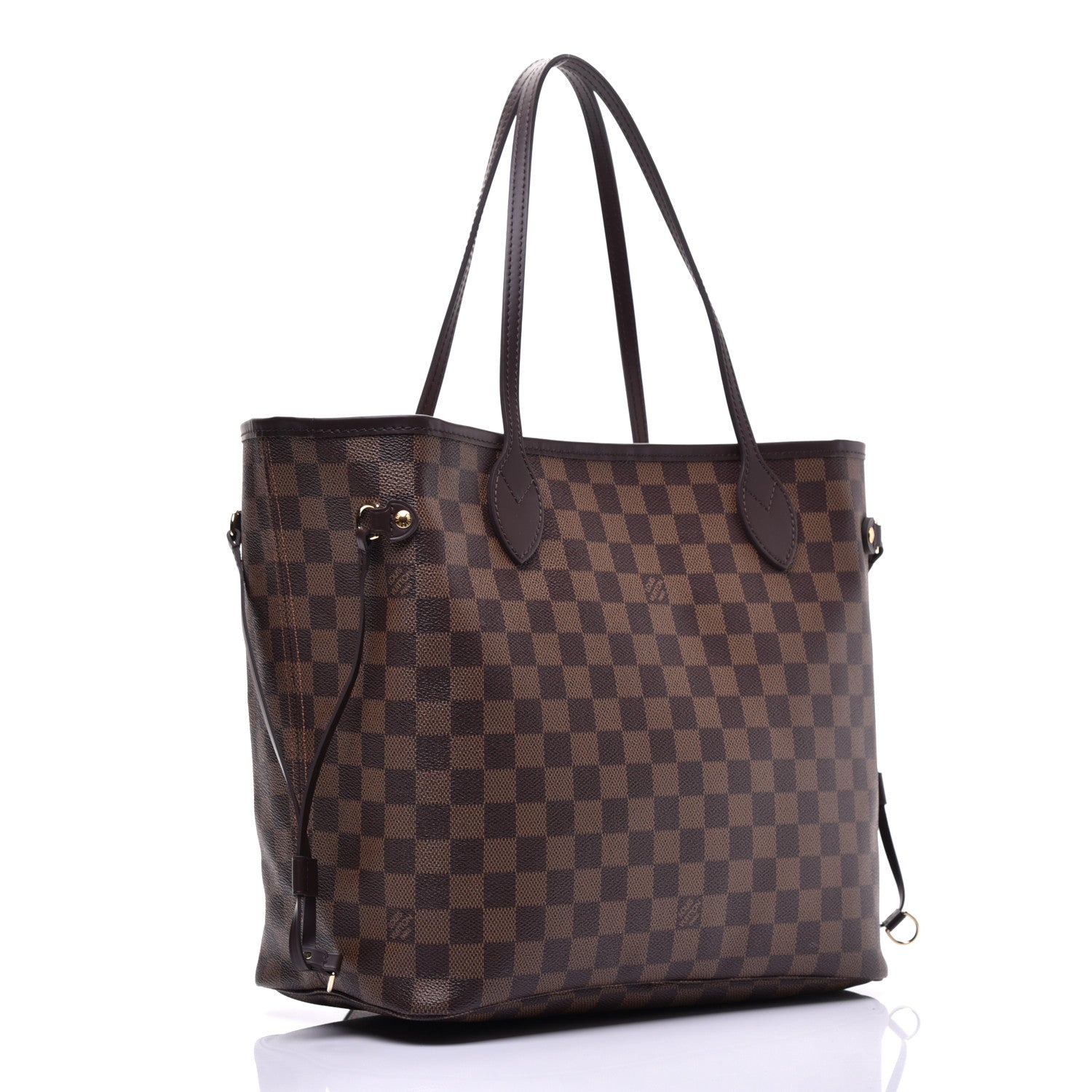 Louis Vuitton Damier Ebene Neo Neverfull MM Rose Ballerine 3 of 9