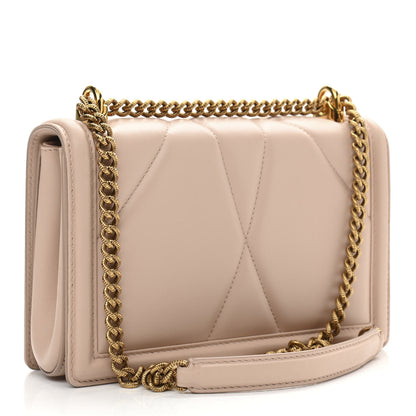 Dolce & Gabbana Calfskin Medium Devotion Crossbody Bag Cipria 3 of 10