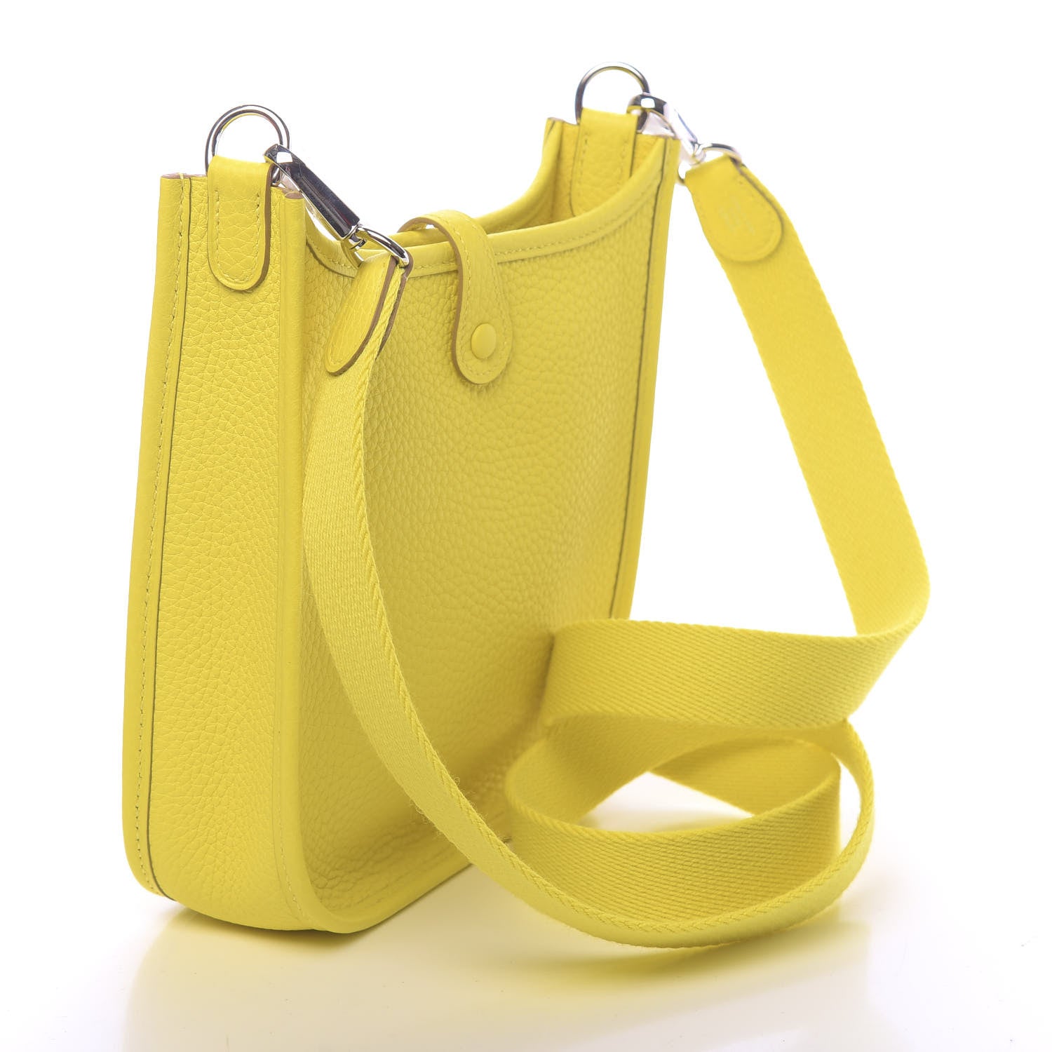 Hermes Taurillon Clemence Evelyne TPM Lime 3 of 11