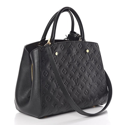 Louis Vuitton Empreinte Montaigne MM Black 3 of 9