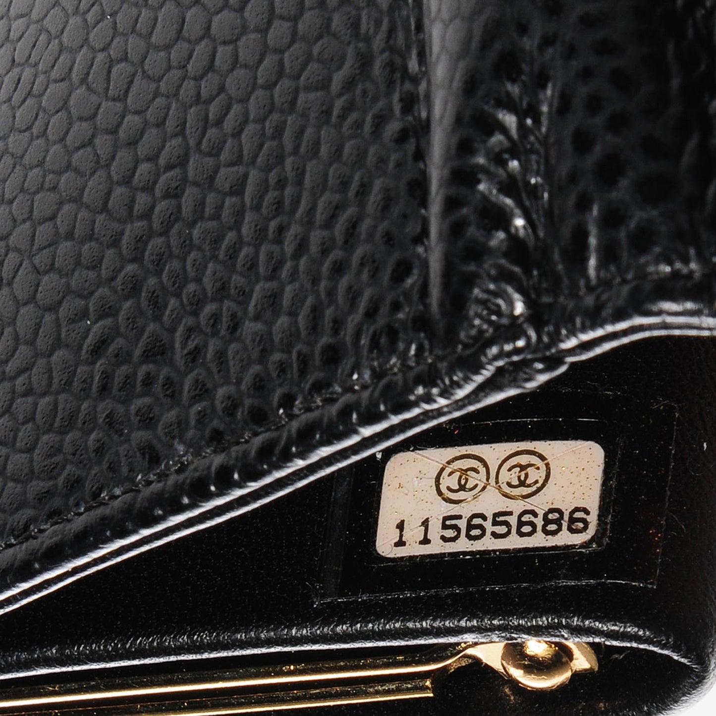 Caviar Timeless CC French Wallet Black
