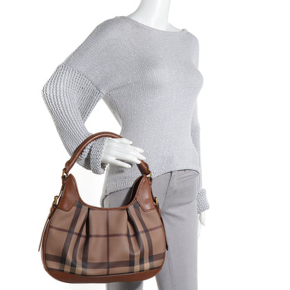 Burberry Smoked Check Brooklyn Hobo Tan 2 of 11