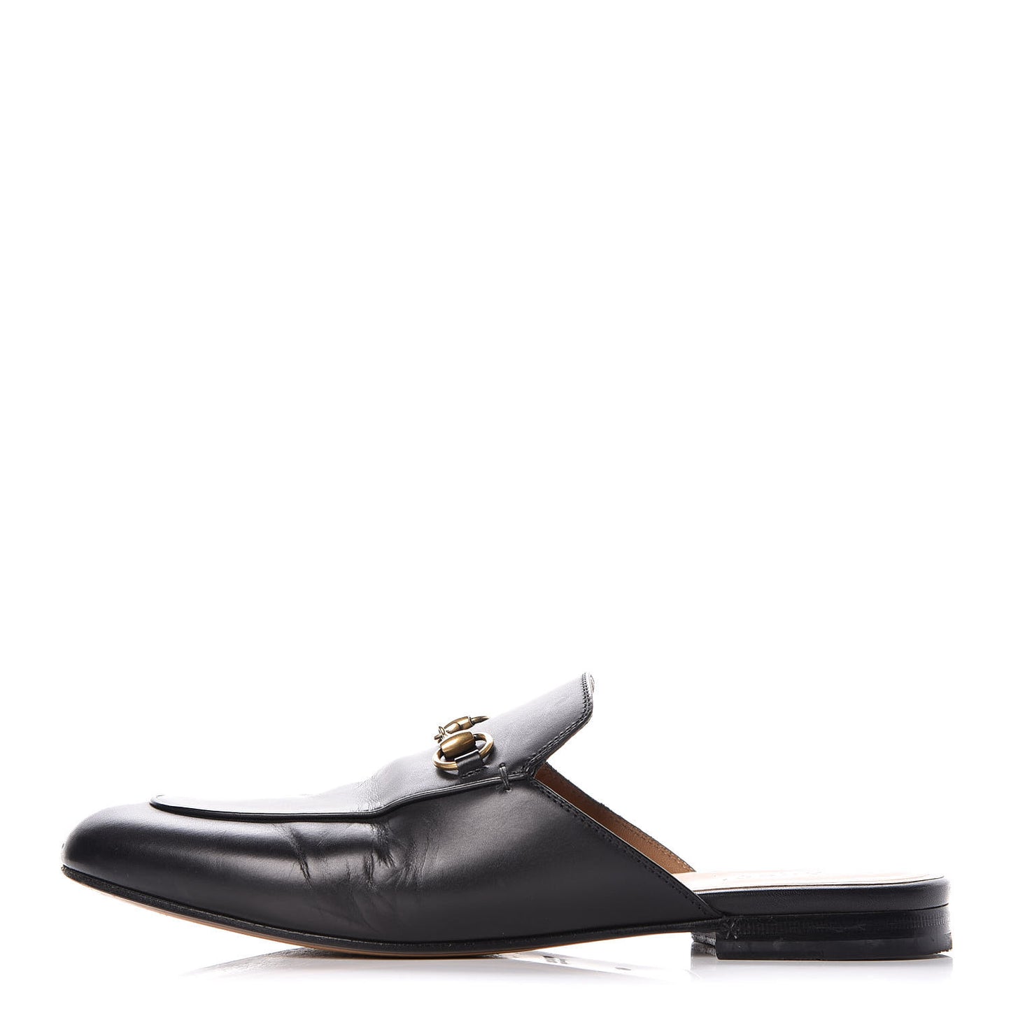 Calfskin Womens Princetown Slippers 40 Black
