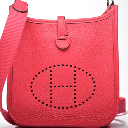 Hermes Taurillon Clemence Evelyne TPM Rose Extreme 7 of 10