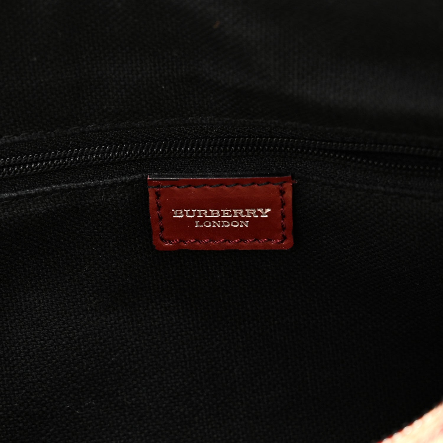Burberry Haymarket Check Barrel Bag Red 6 of 10