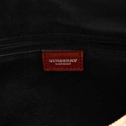 Burberry Haymarket Check Barrel Bag Red 6 of 10