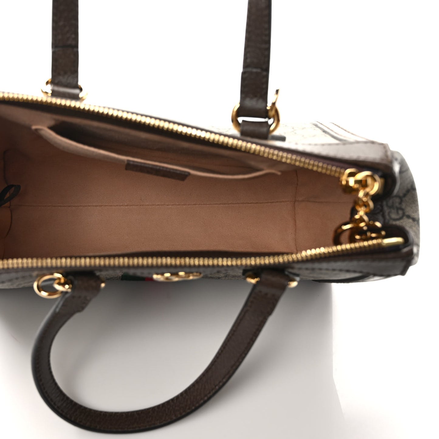 GG Supreme Monogram Small Ophidia Tote Bag Brown