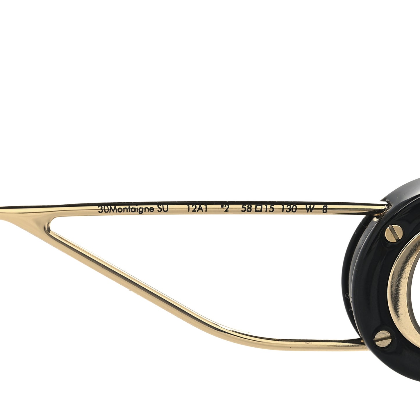 Acetate Square 30 Montaigne Sunglasses Black