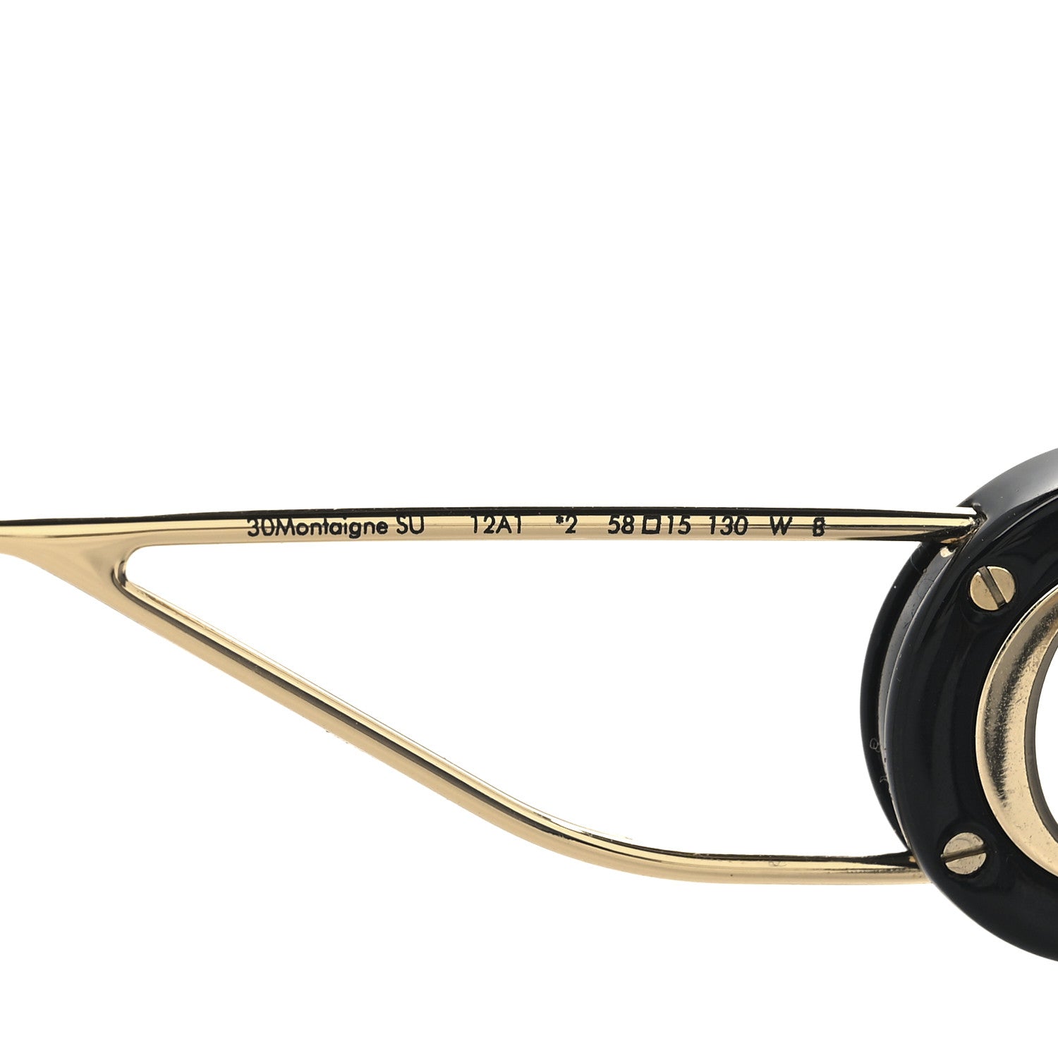 Christian Dior Acetate Square 30 Montaigne Sunglasses Black 5 of 8