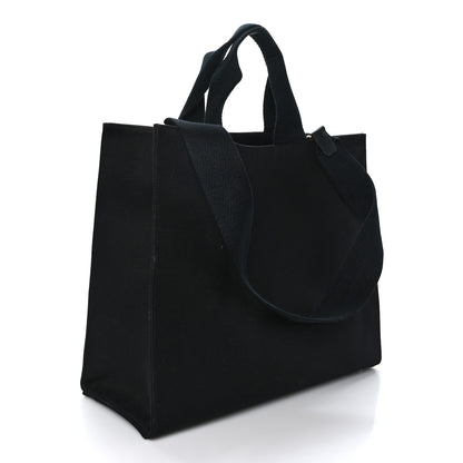 Fendi X VERSACE Canvas Fendace Logo Large Shopping Tote Black 3 of 8