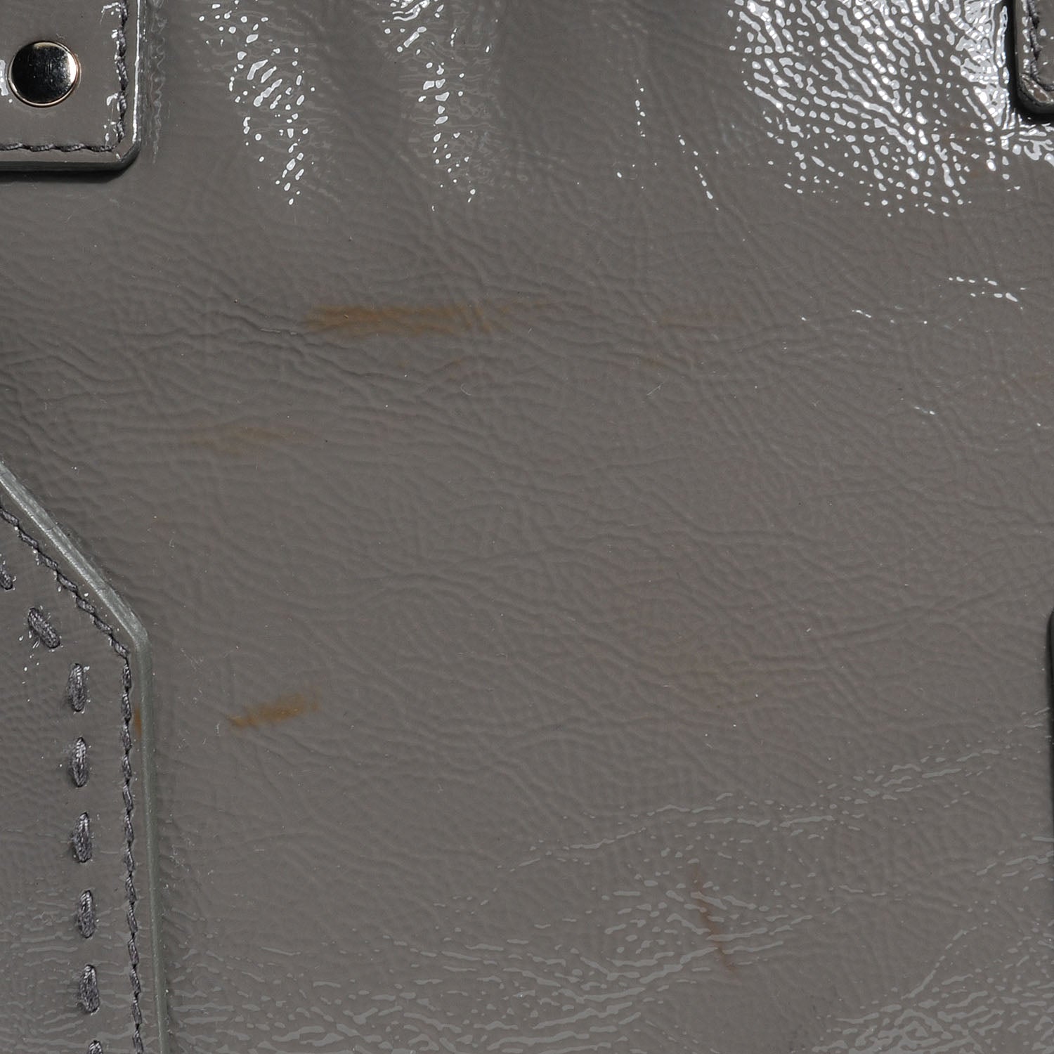 Saint Laurent Patent Large Muse Gray 8 of 10