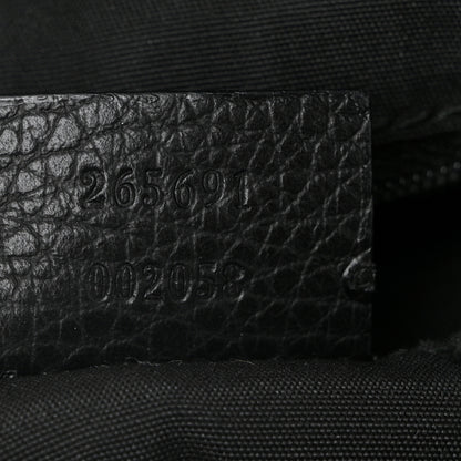 Gucci Denim Monogram Small D Silver Ring Messenger Black 7 of 19