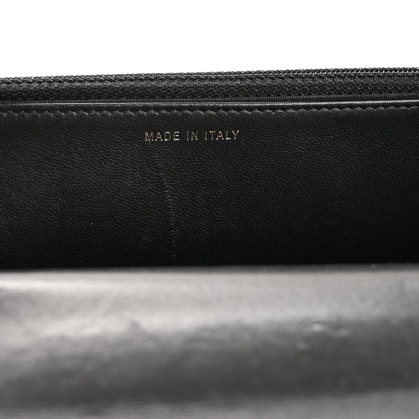 Lambskin Quilted Trendy CC Wallet On Chain WOC Black