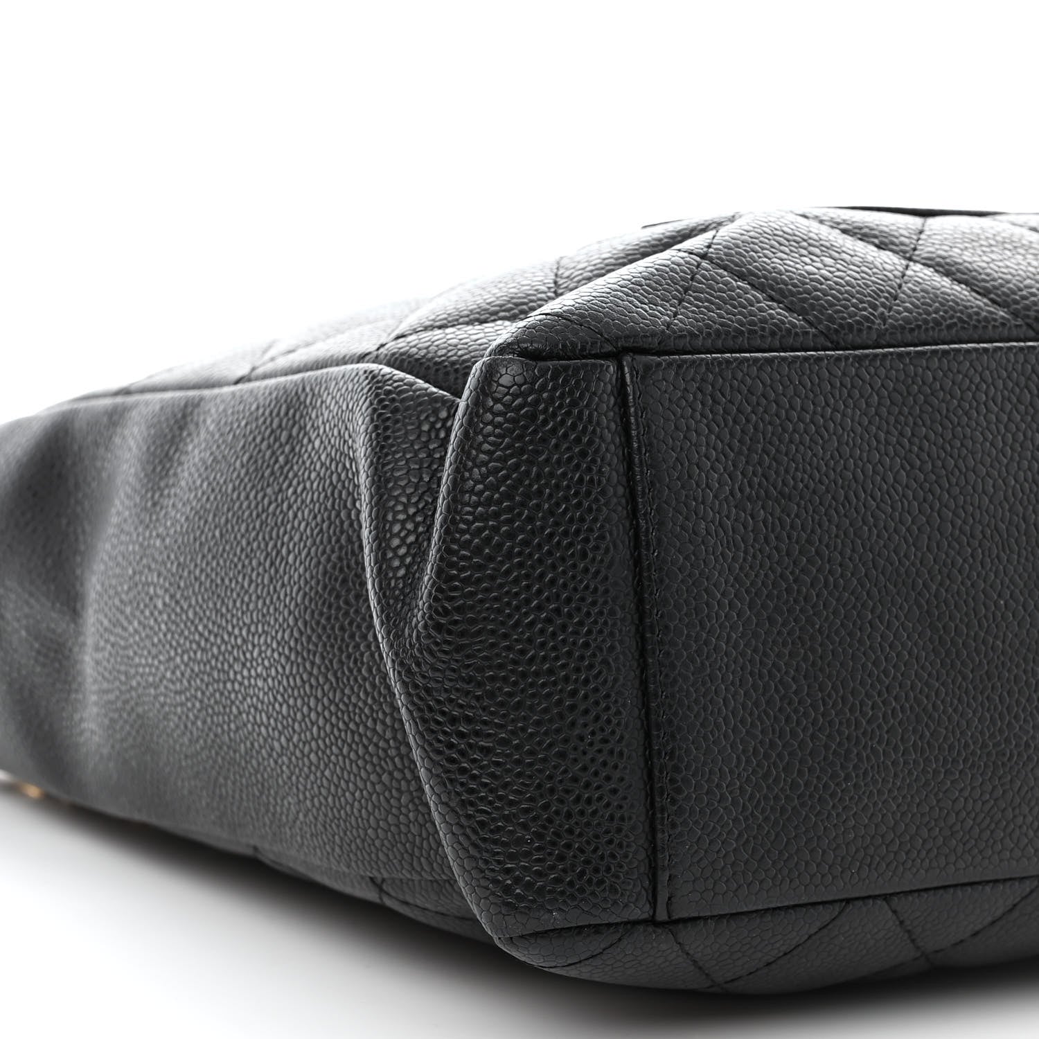 Chanel Caviar Quilted Petit Shopping Tote PST Black 9 of 10