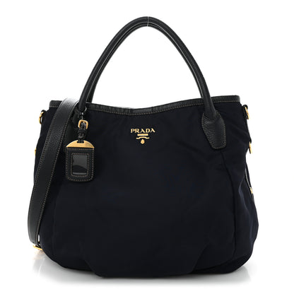 Prada Tessuto Nylon Vitello Daino Tote Baltico 1 of 10