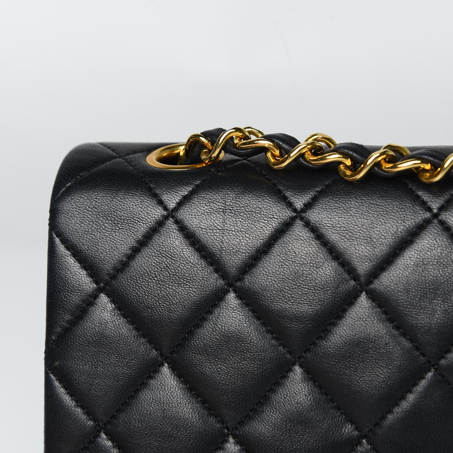 Chanel Lambskin Quilted Small Double Flap Black 17 of 19