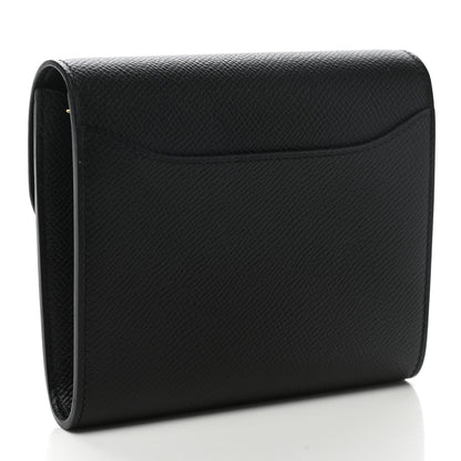 Hermes Epsom Constance Compact Passant Wallet Black 3 of 7
