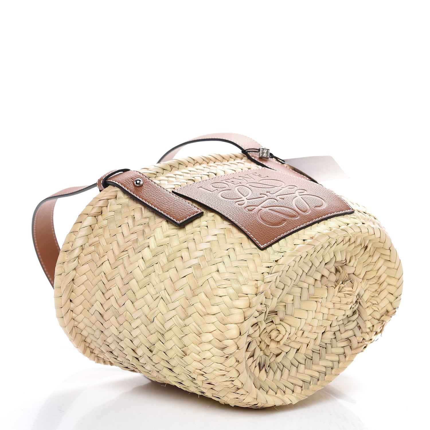 Loewe Raffia Small Basket Tote Bag Natural Tan 3 of 9