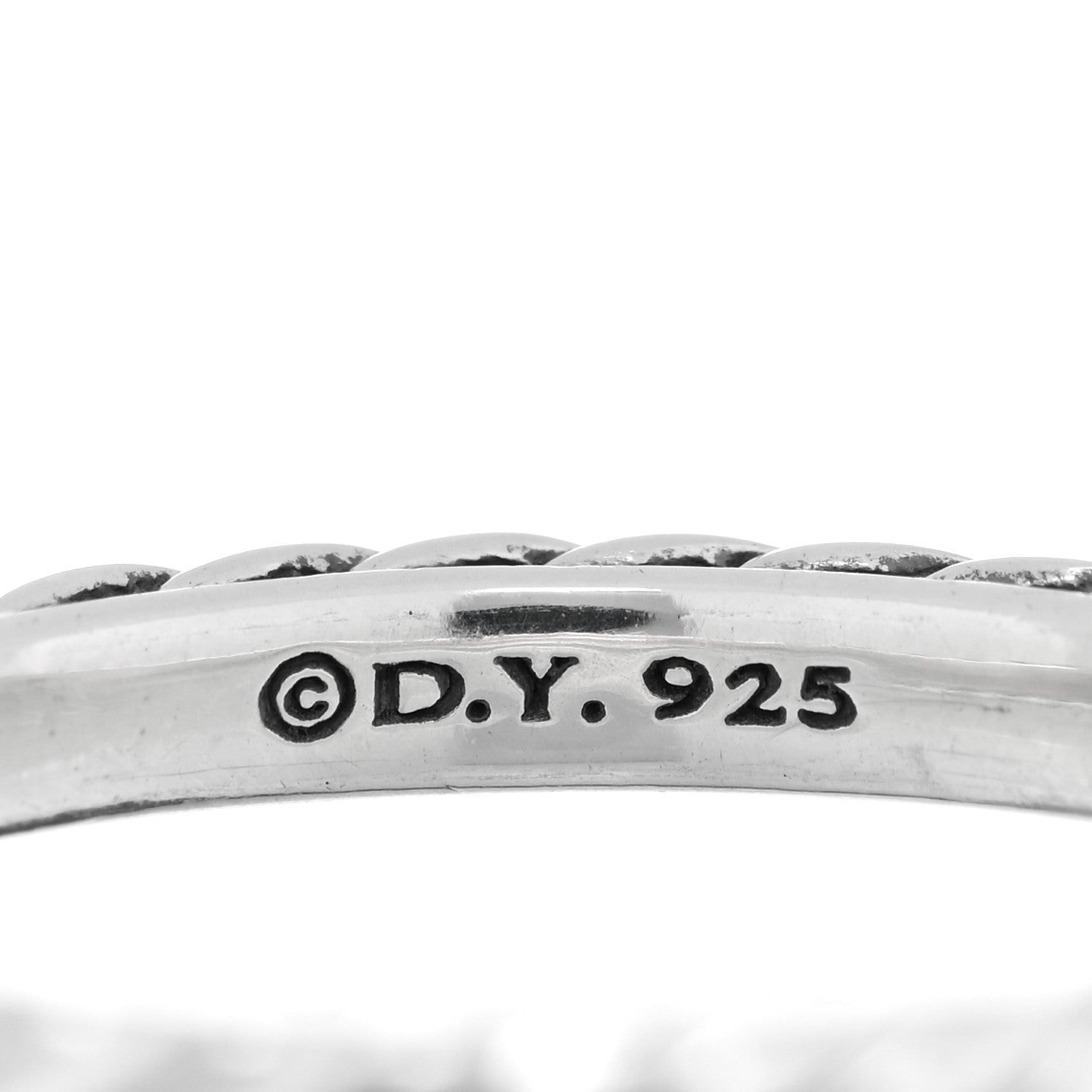 David Yurman Sterling Silver Cable Classics Band Ring 54 6.75 4 of 4