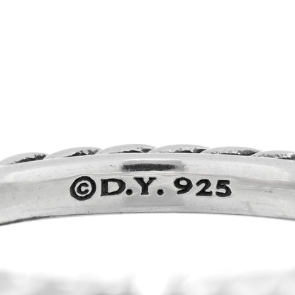 David Yurman Sterling Silver Cable Classics Band Ring 54 6.75 4 of 4