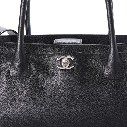 Chanel Calfskin Cerf Executive Shopper Tote Black 8 of 11