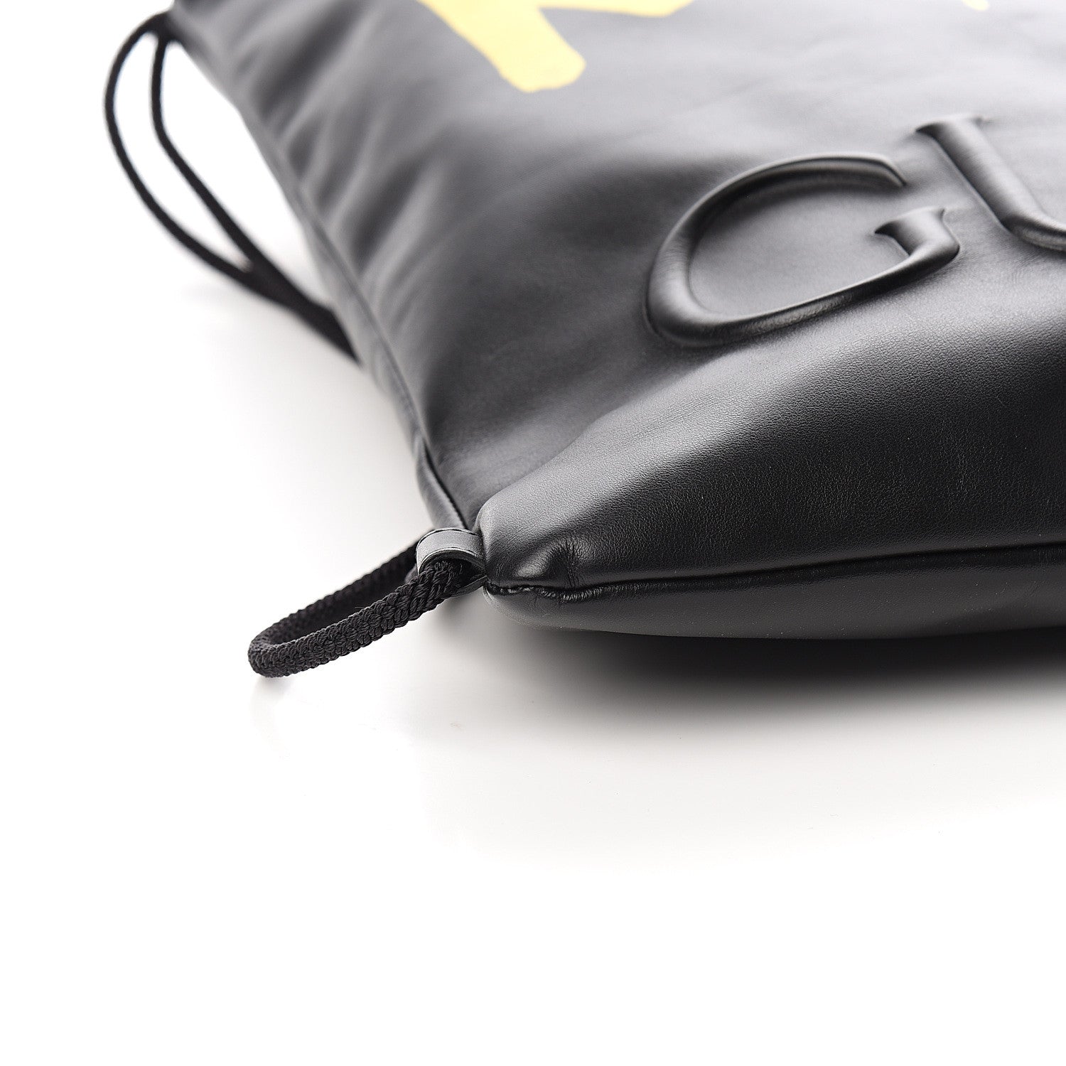 Gucci Calfskin Small GucciGhost Drawstring Backpack Black 7 of 9