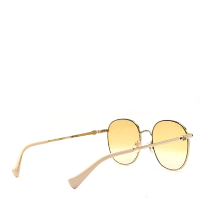 Gucci Metal Round Frame Sunglasses GG01142S Gold 4 of 7
