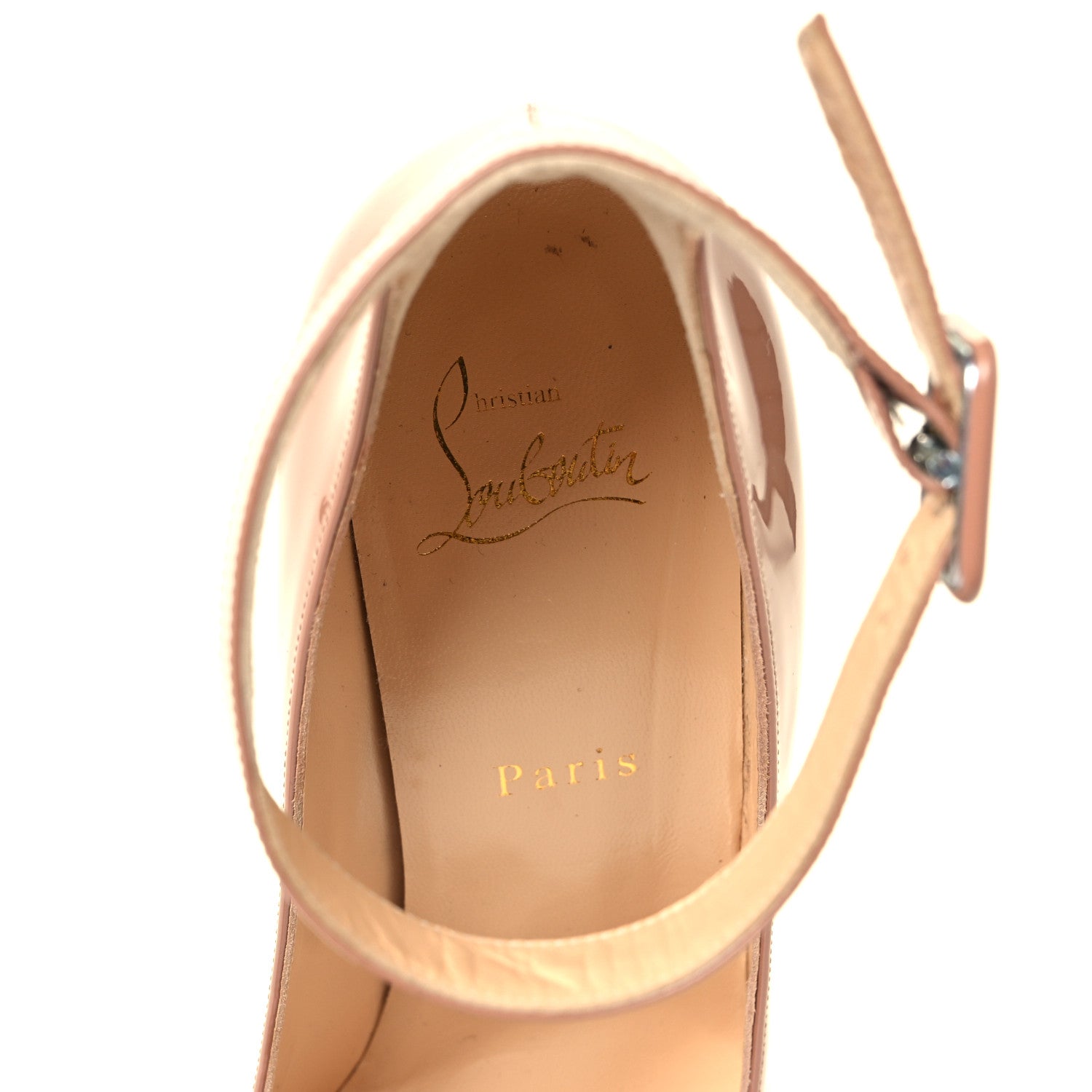 Christian Louboutin Patent Soval 85 Pumps 39.5 Nude 7 of 7