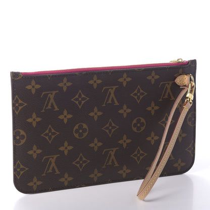 Louis Vuitton Monogram Neverfull MM GM Pochette Pivoine 3 of 8