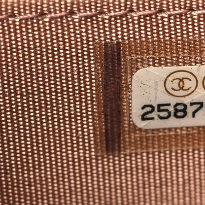 Chanel Caviar Quilted Boy Zip Around Coin Purse Wallet Beige 7 of 7
