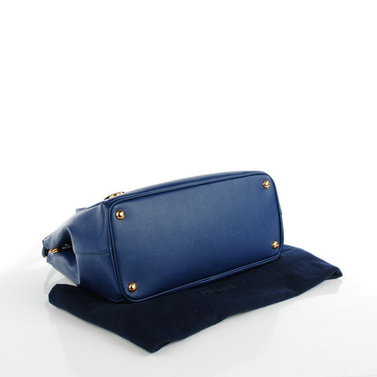 Prada Saffiano Medium Galleria Double Zip Tote Bluette 4 of 8