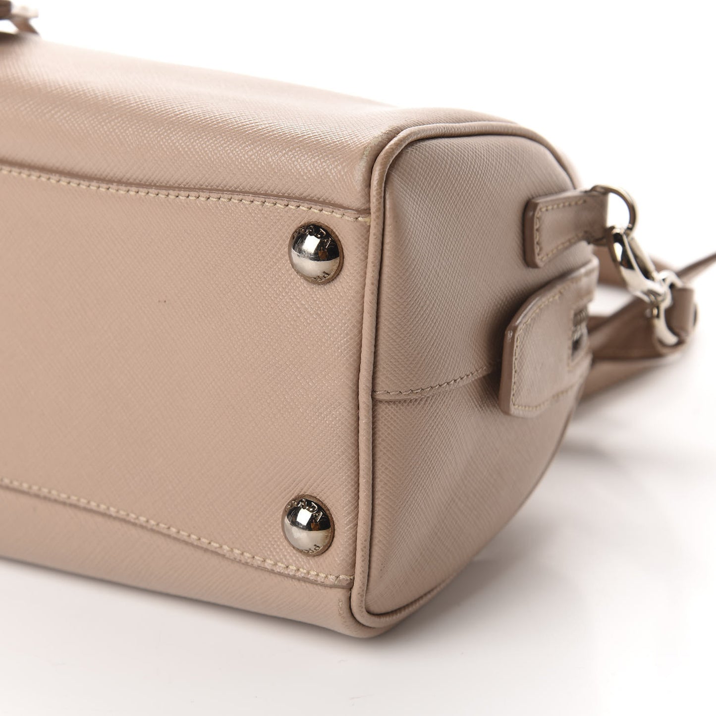 Saffiano Lux Mini Convertible Bowler Cammeo