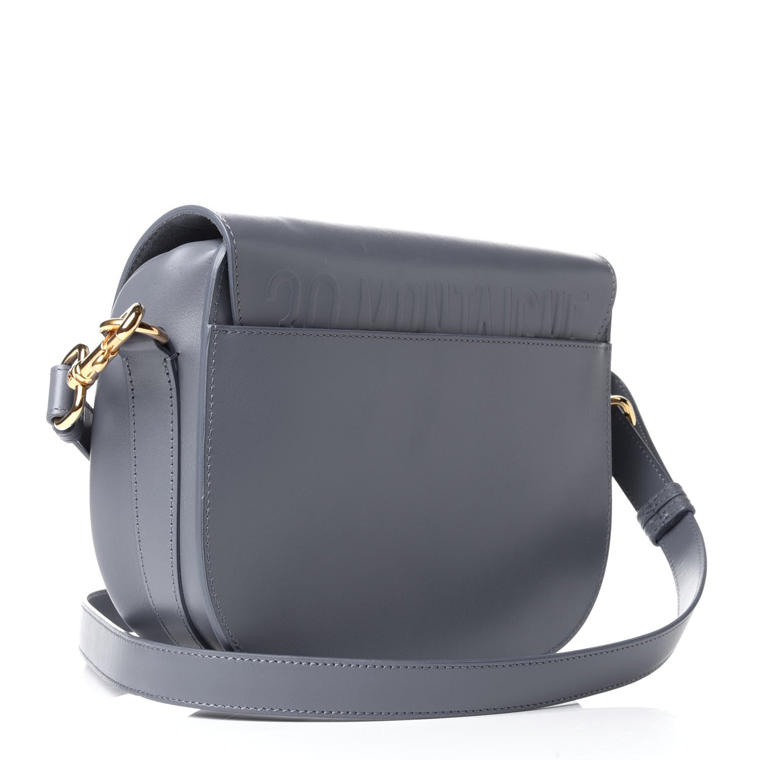 Christian Dior Box Calfskin Medium Bobby Flap Stone Grey 2 of 4