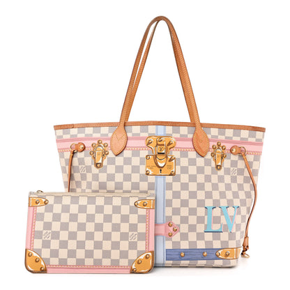 Louis Vuitton Damier Azur Summer Trunks Neo Neverfull MM 3 of 16