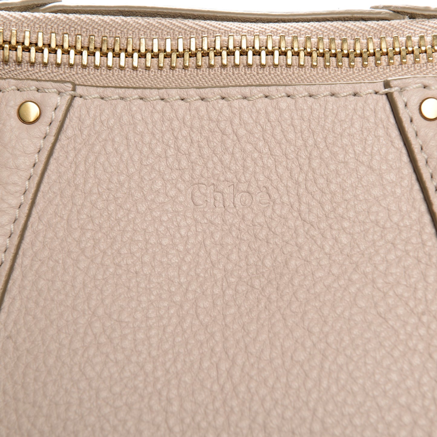 Grained Calfskin Small Hayley Hobo Abstract White
