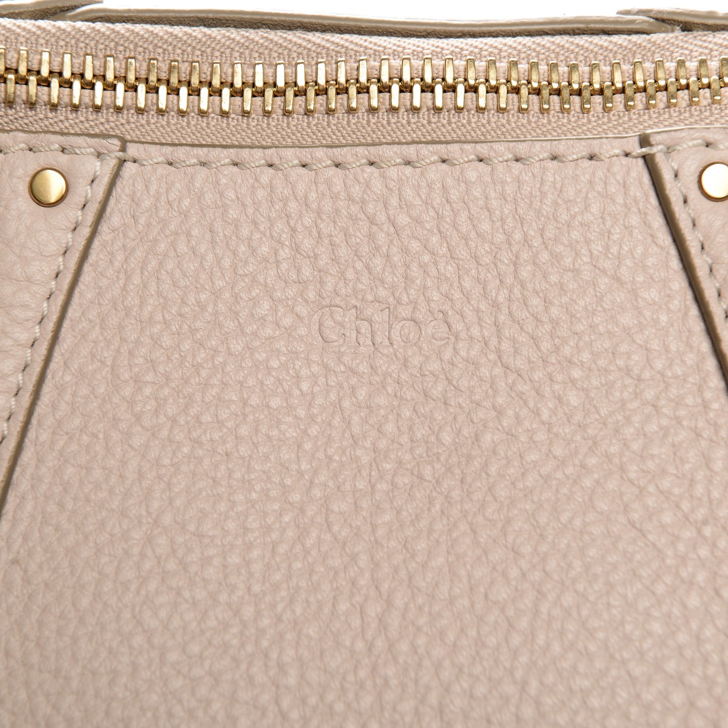 Chloe Grained Calfskin Small Hayley Hobo Abstract White 6 of 9