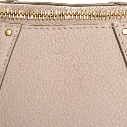Chloe Grained Calfskin Small Hayley Hobo Abstract White 6 of 9