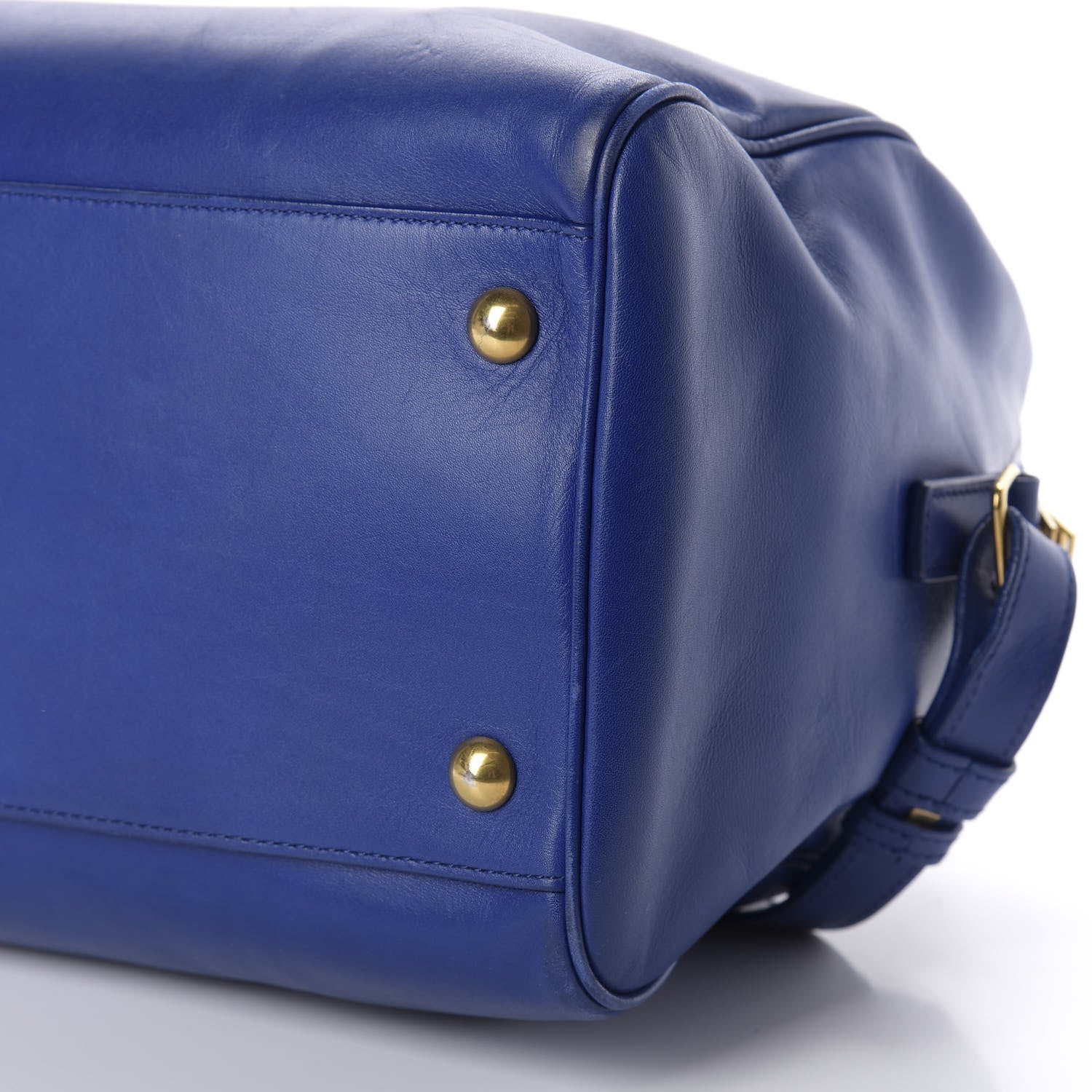 Saint Laurent Calfskin Classic Duffle 6 Blue 7 of 14
