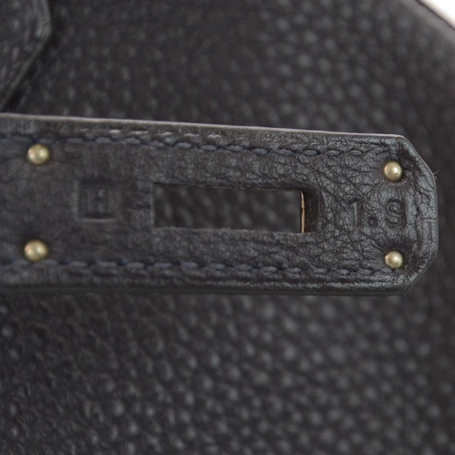 Hermes Togo Birkin 35 Indigo 6 of 9