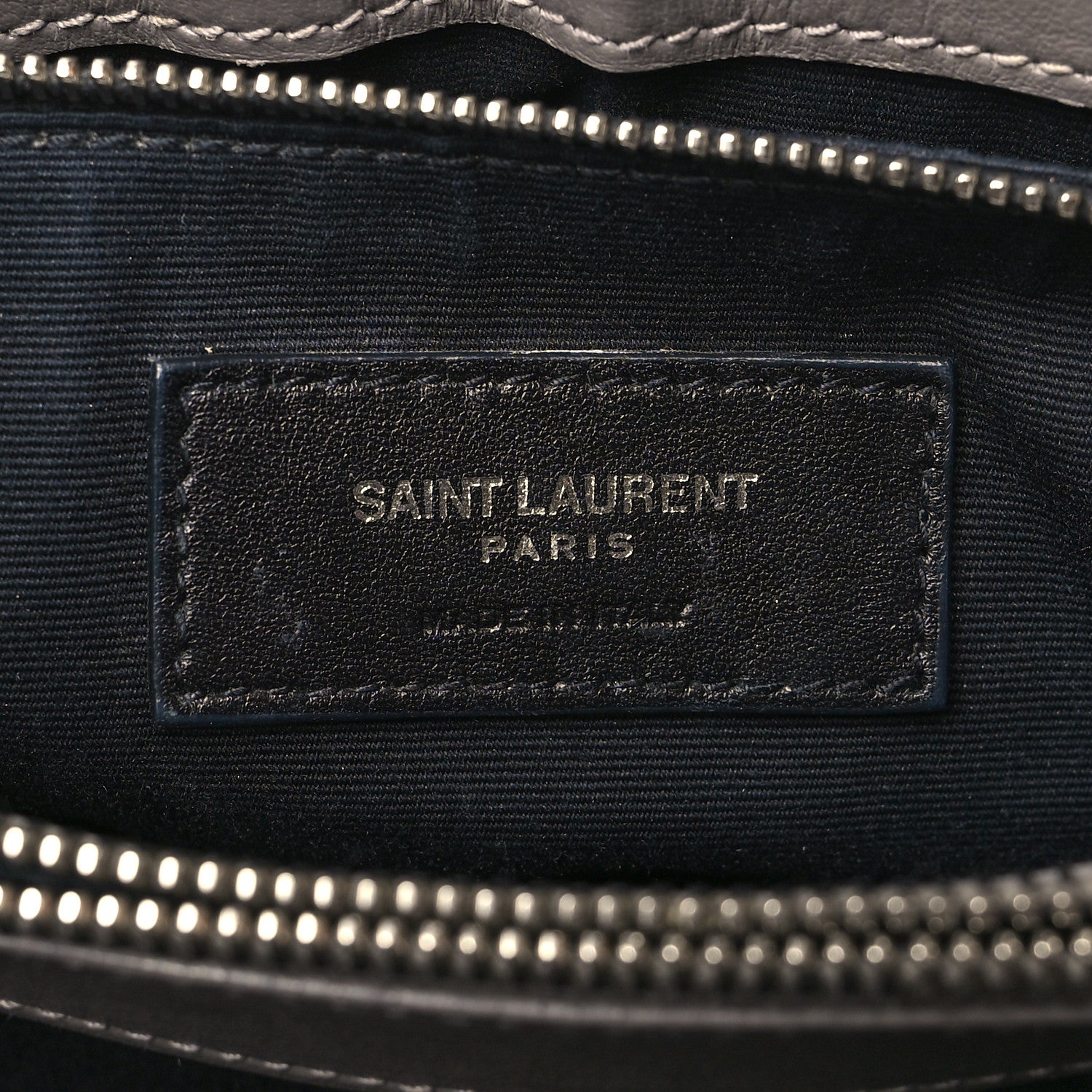 Saint Laurent Calfskin Y Quilted Monogram Medium Loulou Chain Satchel Fog 6 of 11