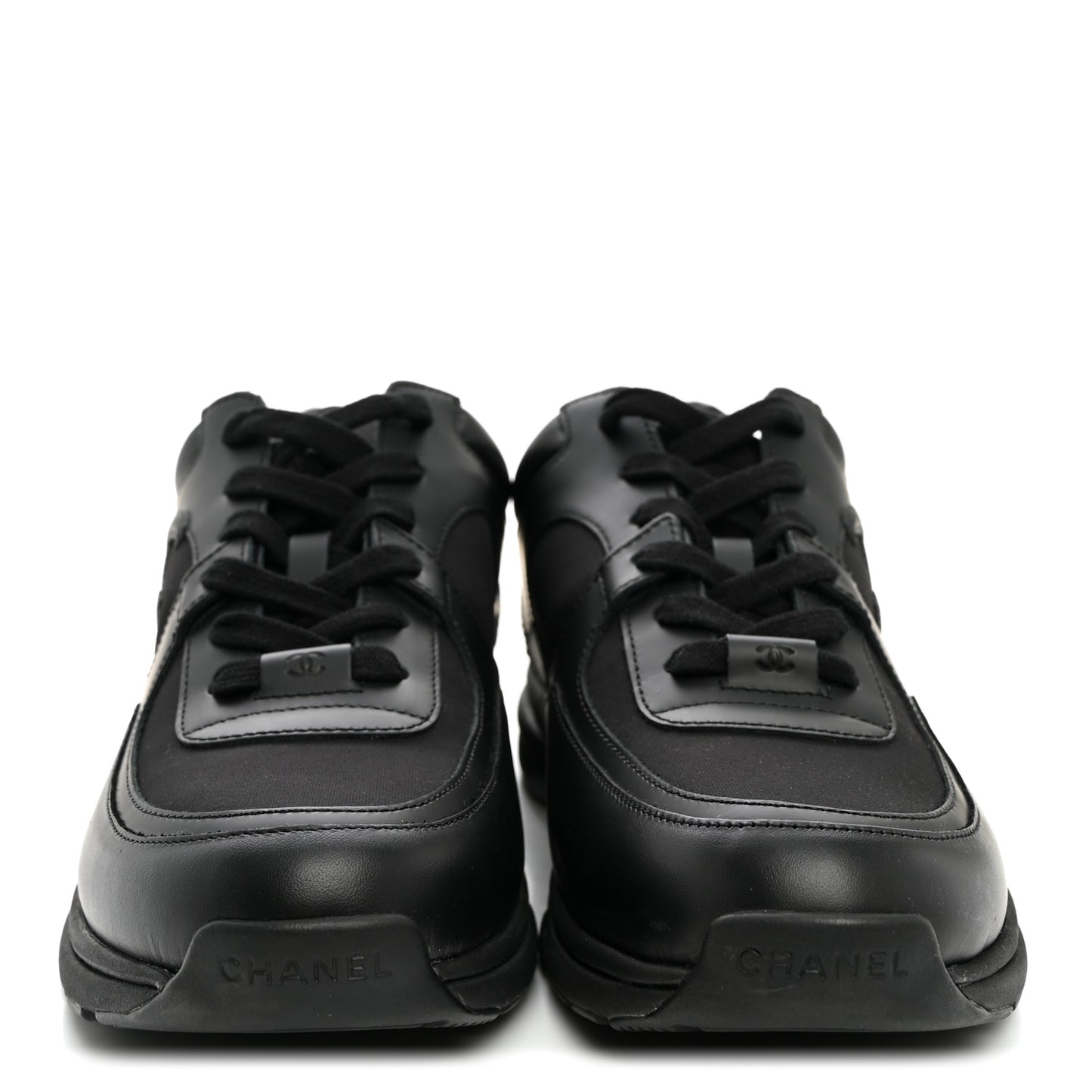 Calfskin Lambskin CC Uniform Sneakers Black 42 Black