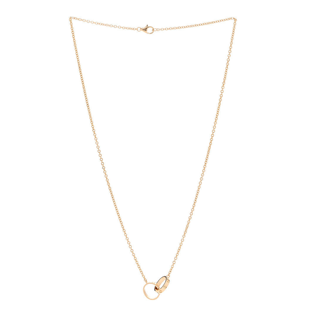 Cartier 18K Yellow Gold Interlocking LOVE Necklace 3 of 5