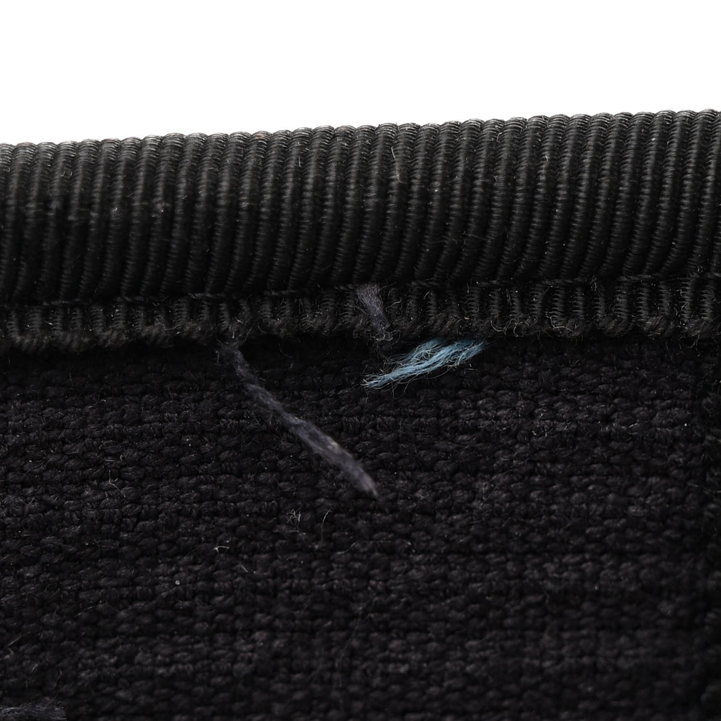 Mixed Fibers Calfskin Small Deauville Tote Black