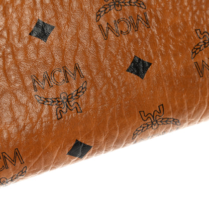 MCM Visetos Medium Zip Pouch Cognac 11 of 12