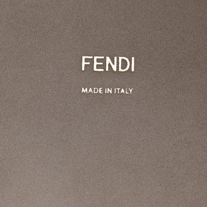 Fendi Vitello King Plexiglass Logo Embossed Medium Fendi Sunshine Shopper Tote Tortora 6 of 10