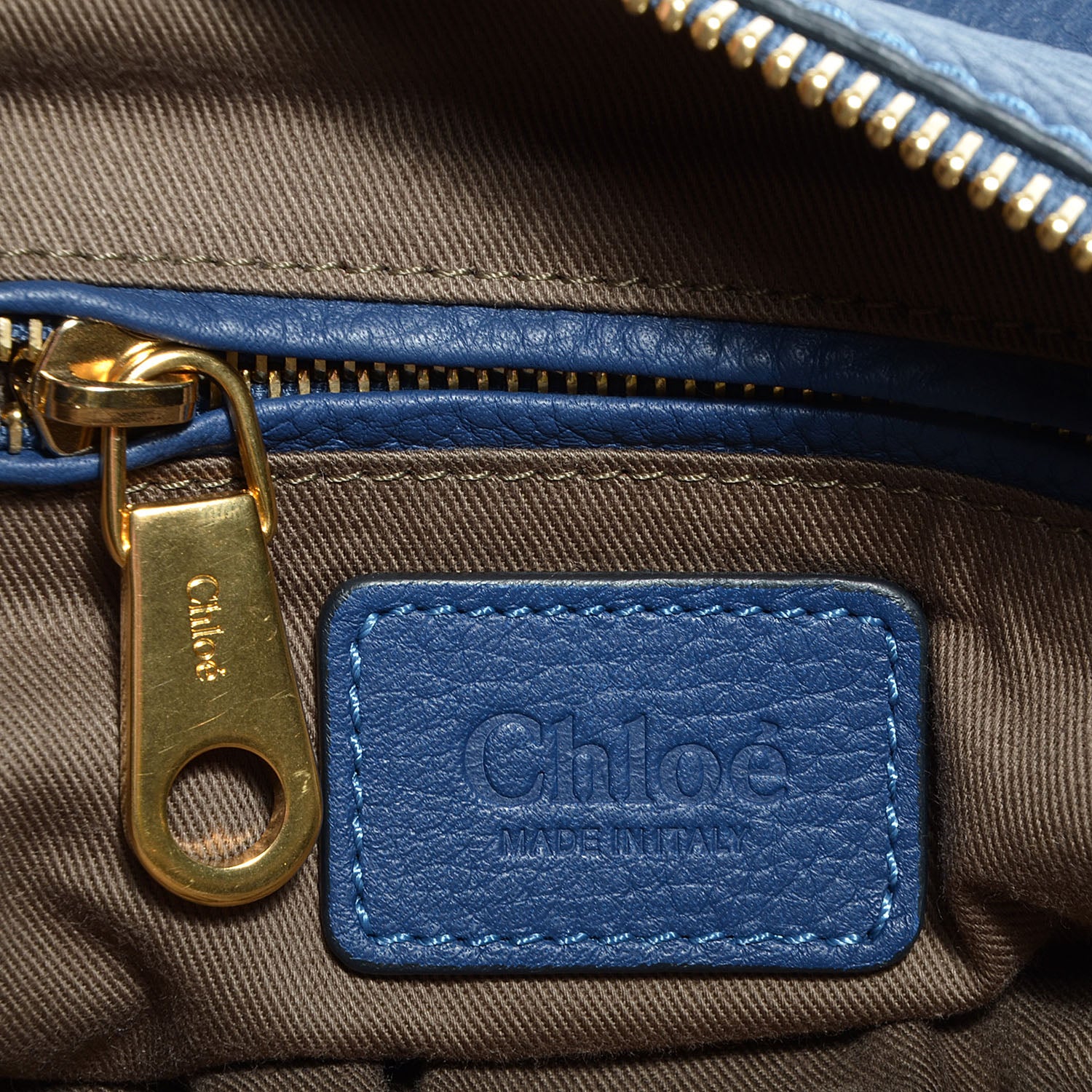 Chloe Calfskin Medium Marcie Satchel Scuba Blue 6 of 10