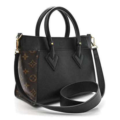Louis Vuitton Calfskin Monogram On My Side PM Black 3 of 12